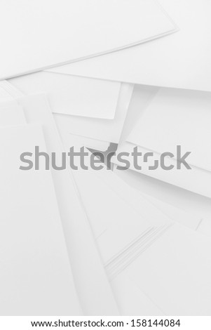 soft light abstract architecture line of stack sheets flat white paper edge with copy space empty background.concept idea for minimal and simple modern creative design. 