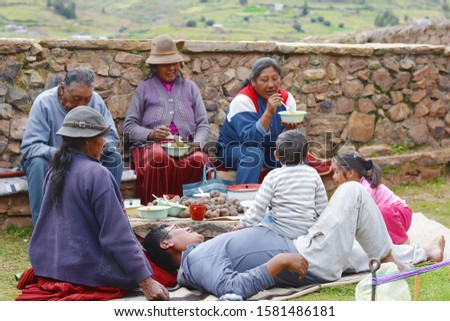 Native american family having dinner. Togetherness.
