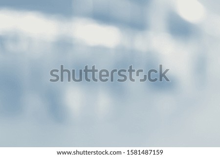 Classic blue light blurred shopping mall abstract background