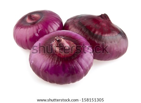 onions on a white background. picture from series.