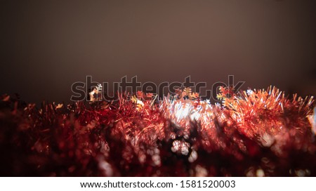 Christmas background have snowflake fir branches decorated