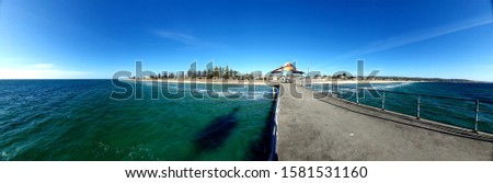 Panoramic View Background. Brighton Beach, South Australia
