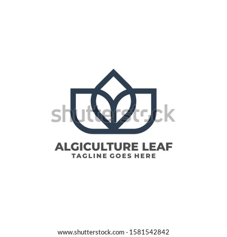 Leaf Illustration Vector Template. Suitable for Creative Industry, Multimedia, entertainment, Educations, Shop, and any related business
