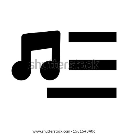 playlist icon isolated sign symbol vector illustration - high quality black style vector icons
