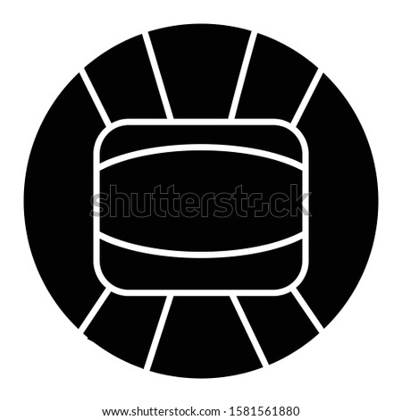volleyball icon glyph vector design
