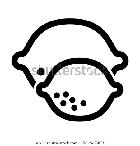 lemon icon isolated sign symbol vector illustration - high quality black style vector icons
