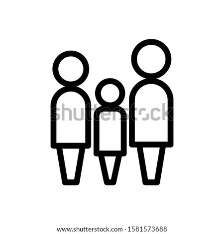 family icon isolated sign symbol vector illustration - high quality black style vector icons
