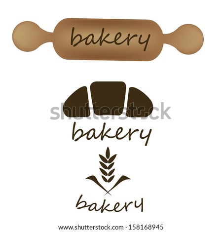 a lot of bakery related items with some text above them
