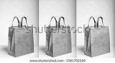 non woven dark gray box type bags