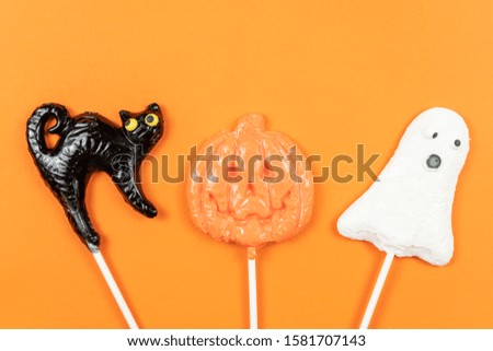 Halloween Handmade Candy Sweets .Halloween Trick Or Treat Lollipops