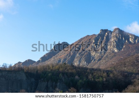 Town of Lecco, Italy in December time