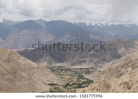 LADAKH, INDIA - NOVEMBER, 2019: Outdoors and landscapes of Ladakh region.