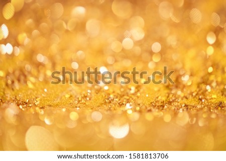 Abstract Gold Glister bokeh Background Christmas lights ,Abstract Blurred Bokeh Holiday festive background made with new year backdrop