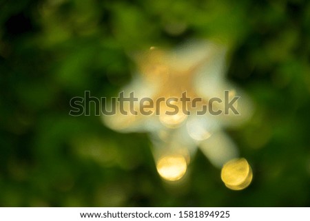 Christmas decorations and bokeh background