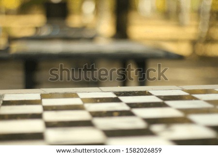 Chess table. Black and white square cells.