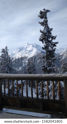 A picture of the Alpes France from my mountain side cabin.