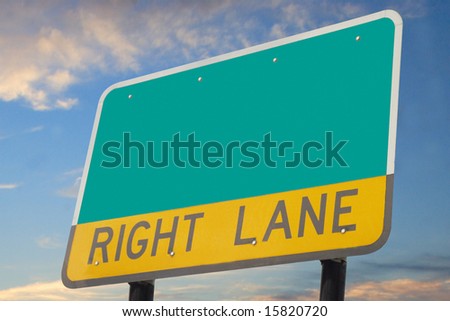 Blank road sign includes clipping paths
