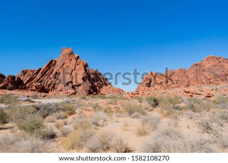 Nevada/ United states of America, USA-October 2nd 2019: valley of fire state park