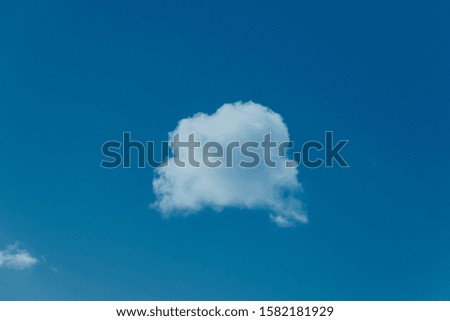 abstract white clouds in the sky in trendy 2020 classic blue color