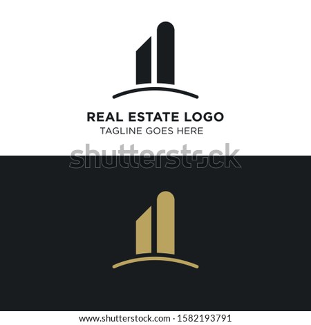 Simple and Modern Real Estate Logo Template for your Business