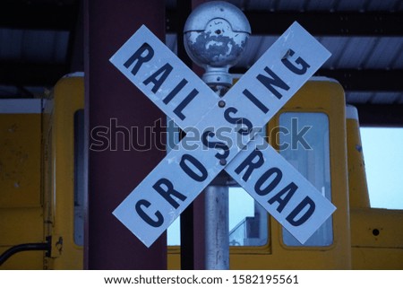 Signs Railroad Crossing Train Signage