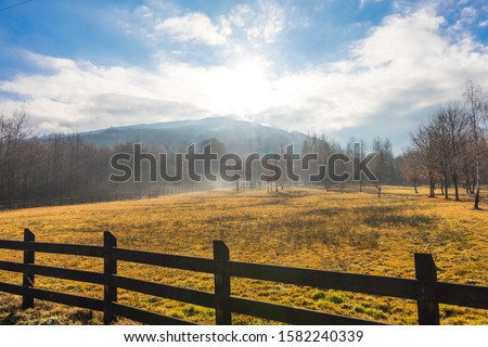 Sunrise in mountains, Romania, Albota