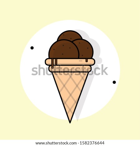ice cream icon vector design