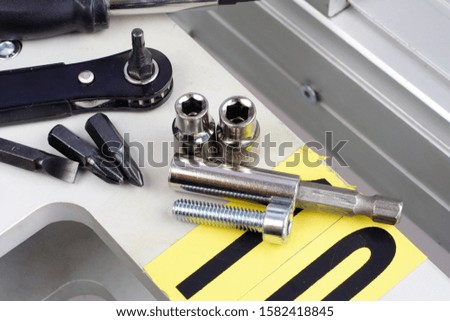 screwdriver, screw, nuts - industrial equipment repair