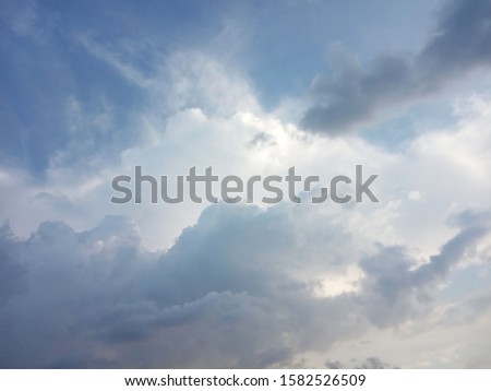 world climate day concept. cloudy sky in the afternoon, nature photo object