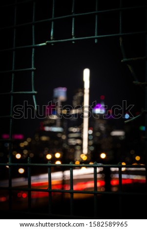 Looking at Philadelphia through the fence