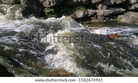 the river crossing through mountain, the holy river godavari