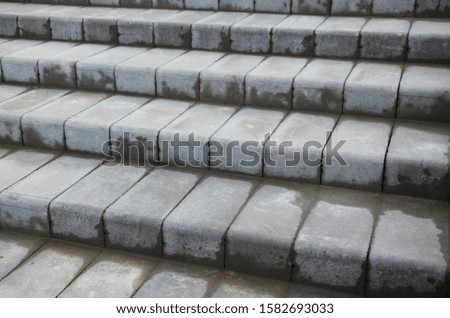 grey city stairs with concrete steps