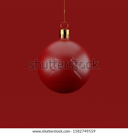 Christmas ball on the Christmas tree