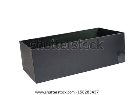 black box isolated on white background
