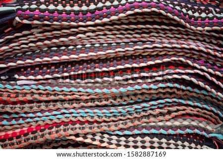 Beautiful patterns and colorful of the fabric