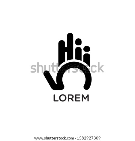 simple logo design concept with number five Royalty-Free Stock Photo #1582927309