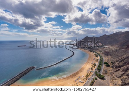 Beach of Las Teresitas (Tenerife, Canary Islands - Spain).