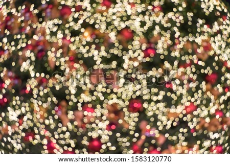 Colorful christmas tree bokeh background.