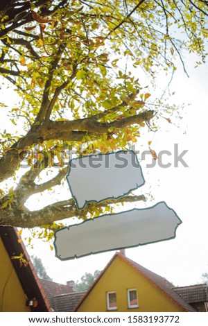 Blank wooden board for rent or sell estate