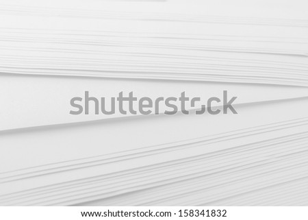 soft light abstract architecture line of stack sheets flat white paper edge with copy space empty background.concept idea for minimal and simple modern creative design. 