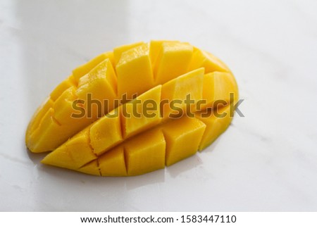 mango on the  white background