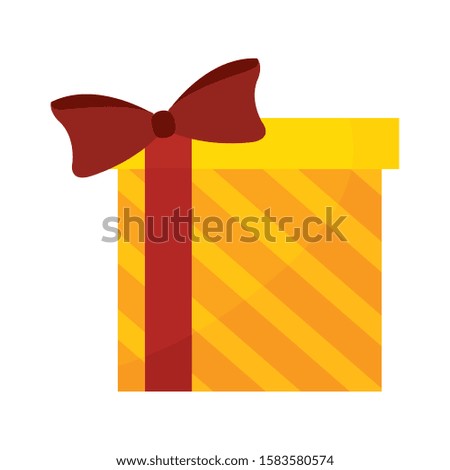 Christmas gift box icon - Vector illustration design