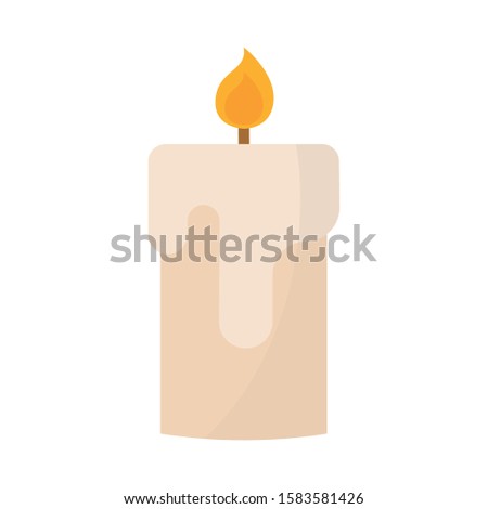 Isolated candel icon. Christmas season - Vector illustration design