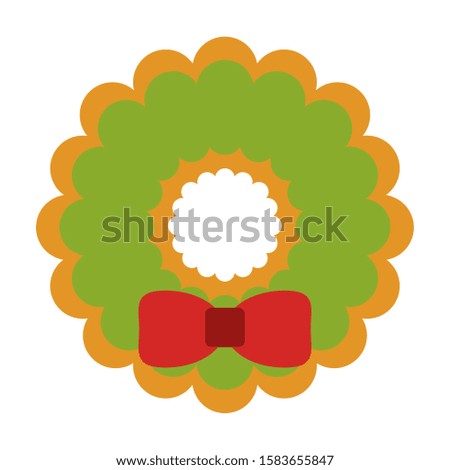 Gingerbread cookie for christmas - Vector illustration design
