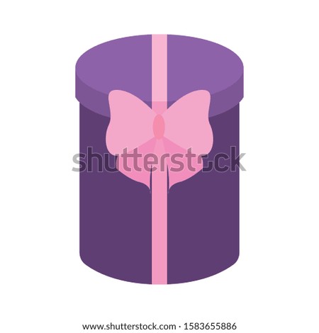 Christmas gift box icon - Vectot illustration design
