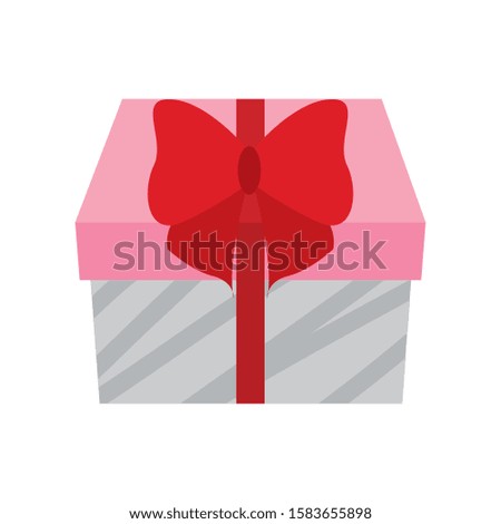 Christmas gift box icon - Vectot illustration design
