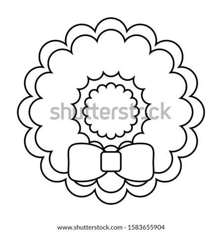 Gingerbread cookie for christmas - Vector illustration design