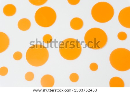 round shape colored on white background 