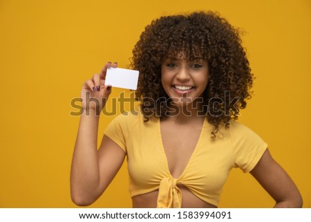 Young woman hand hold blank white card mockup with rounded corners. Plain call-card mock up template holding arm. Plastic credit namecard display front. Check offset card design. Business branding.