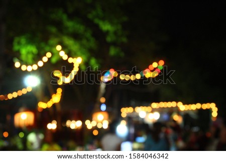 Bokeh images in the annual event in Thailand